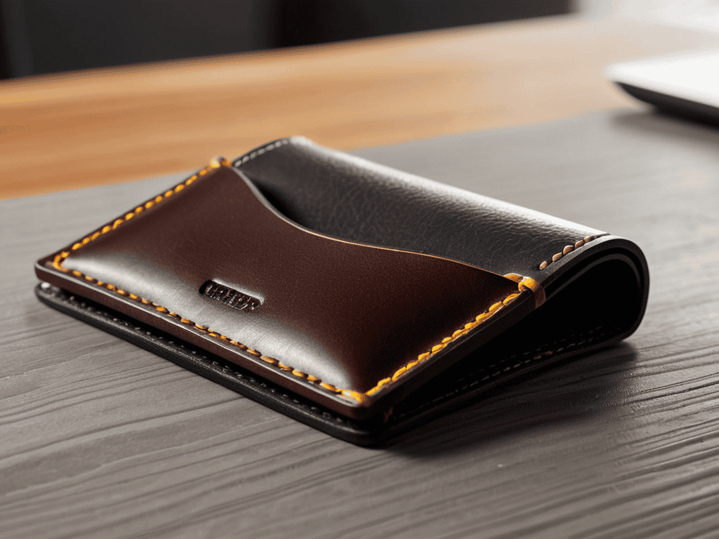 Leather card holder style tips