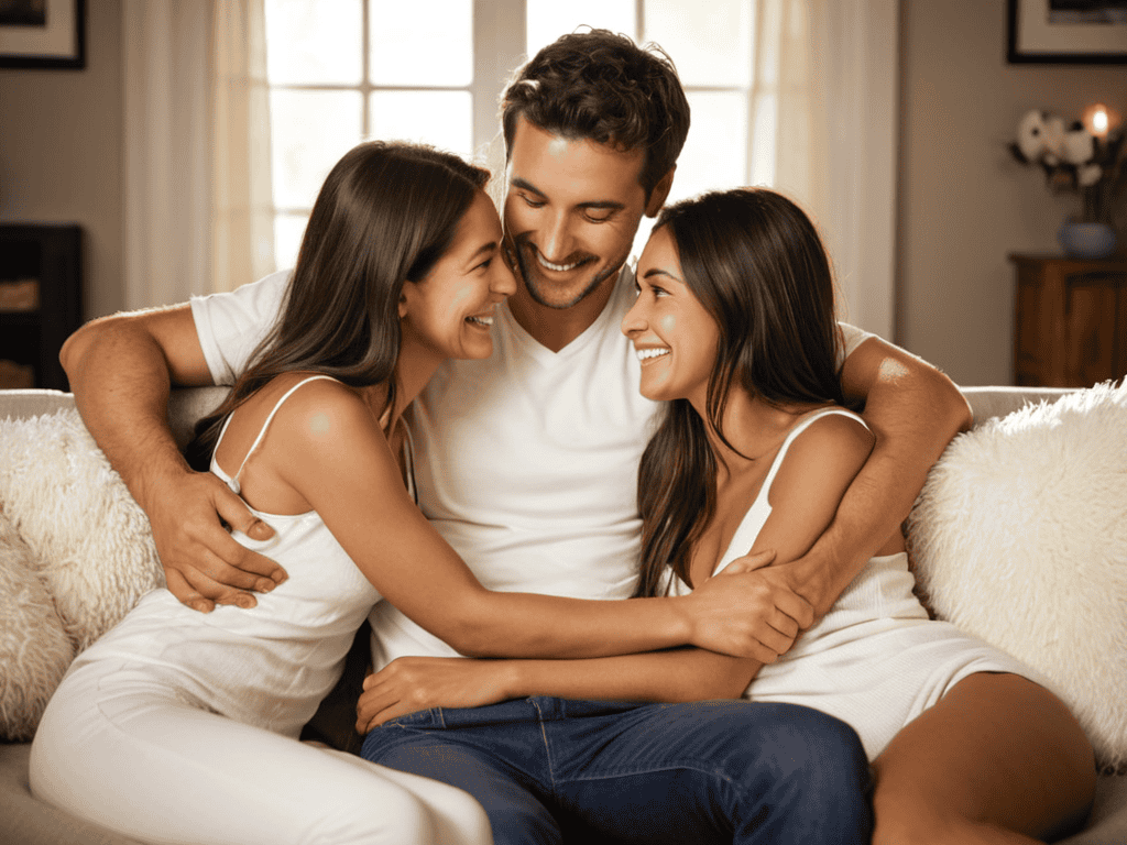 Throuple Relationship Guide concept illustration