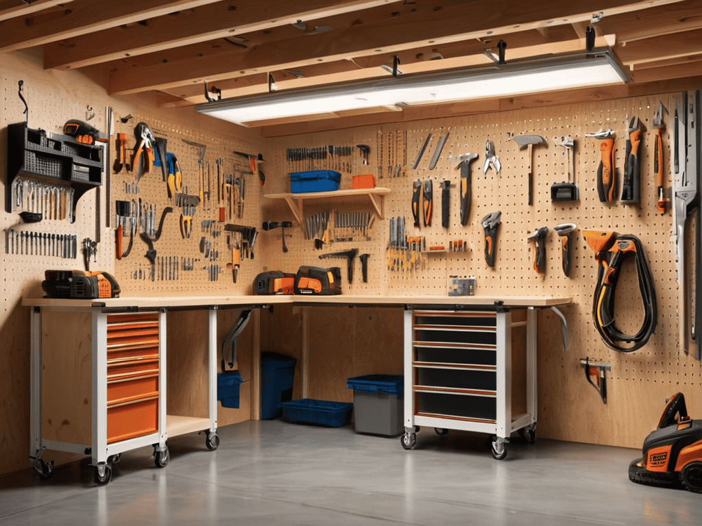 Modular Pegboard Workshop Tool Wall
