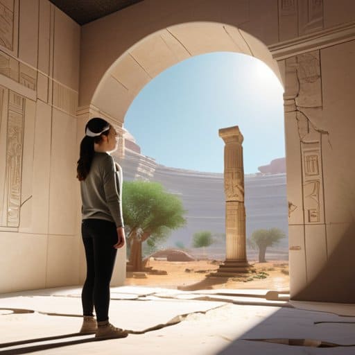 Virtual ruins exploration of digital archaeology site