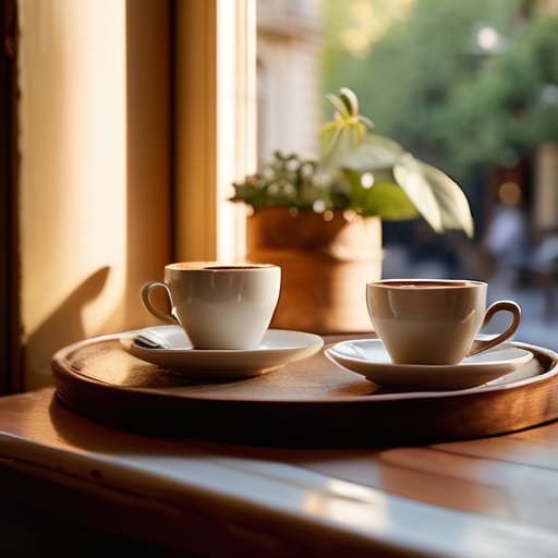 How conversation lowers stress in a café.
